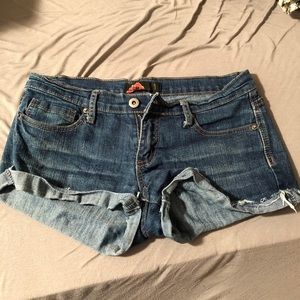 Denim shorts